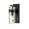 Z-Lite Fontaine 1 Light Vanity, Matte Black & Clear 3035-1V-MB - alternate 1